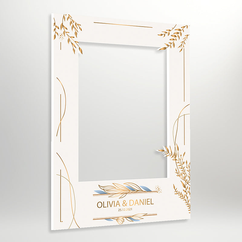 Premium Personalised, Classic Wedding Selfie Frame, Perfect for Parties, Celebrations & Weddings
