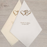 Personalised Serviettes - Entwined Hearts