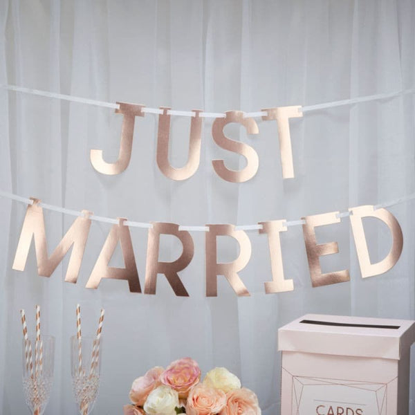 Just Married Wedding Bunting.