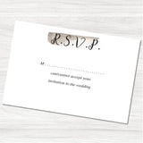 Fajrina Grey Wedding Reply Card.