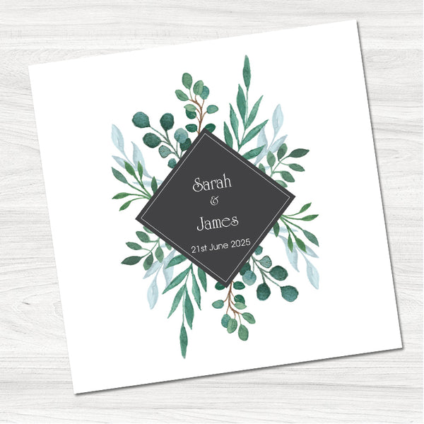 Blushing Sprig Save the Date Card