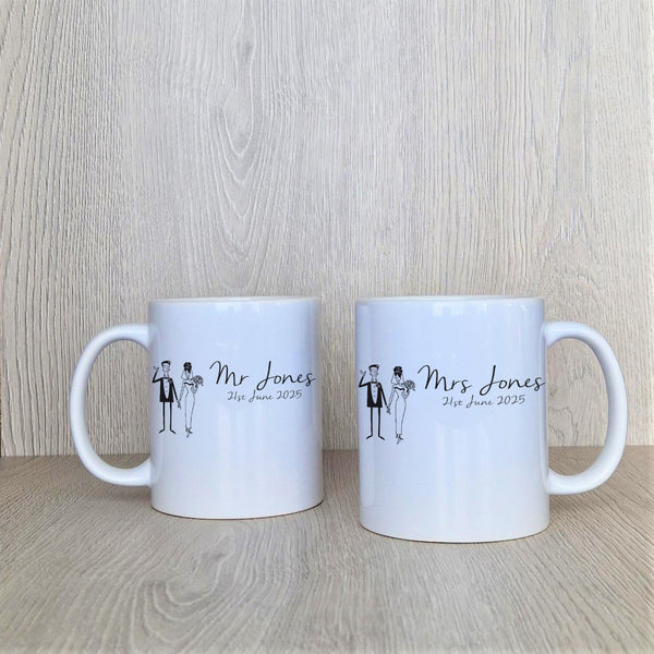 Wedding Couple Personalised Mugs
