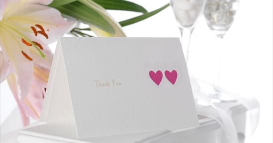 When to Send a Thank You Card after a Wedding