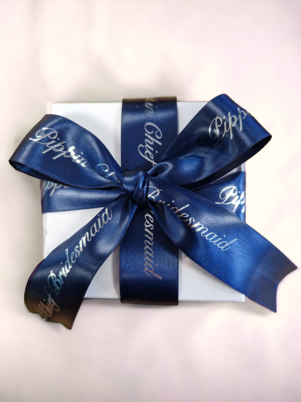 Personalised Satin Favour Ribbon 25 mm wide
