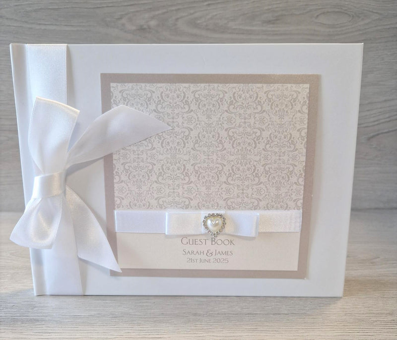 Felicity Cappuccino Wedding Guest Book
