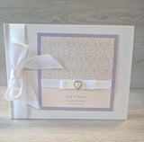 Felicity Purple Wedding Guest Book