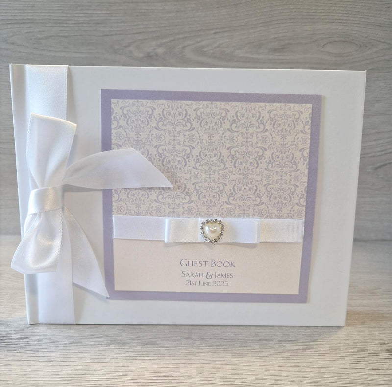 Felicity Purple Wedding Guest Book