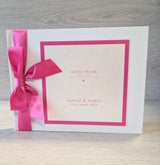 Imogen Fuchsia Personalised Wedding Guest Book