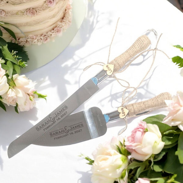 Lenox Personalized Cake Knife And Server Knife Personalised