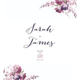 Vintage Flowers Personalised Wedding Aisle Runner