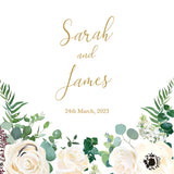 Cream Floral Wedding Aisle Runner
