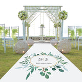 Eucalyptus Personalised Wedding Aisle Runner