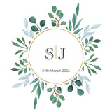 Eucalyptus Personalised Wedding Aisle Runner - Flat Image
