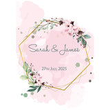 Country Flowers Personalised Wedding Aisle Runner