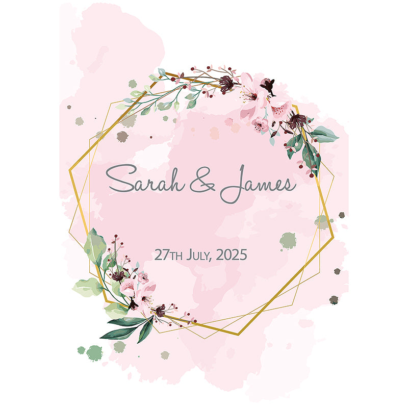 Country Flowers Personalised Wedding Aisle Runner