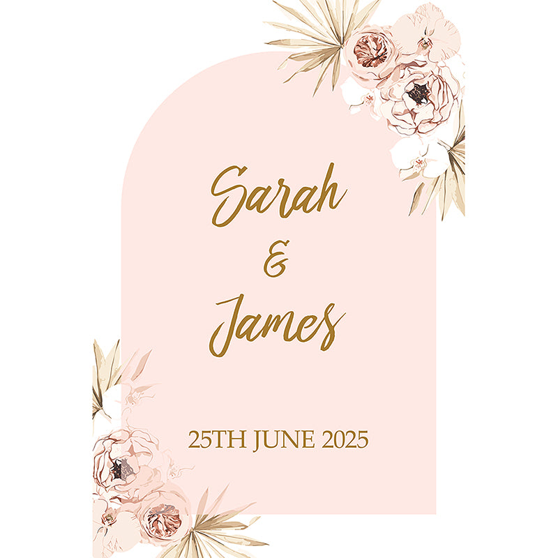 Pink Boho Wedding Aisle Runner