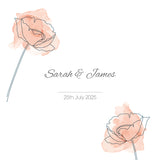 Red Poppies Personalised Wedding Aisle Runner Flat Image