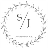 Personalised Wedding Aisle Runner – Custom Monogram & Date | Elegant Ceremony Decor