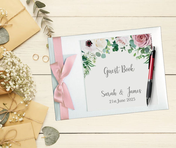 Floral Arch Personalised Guestbook