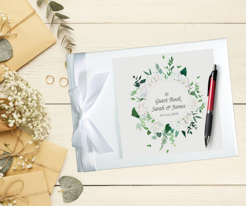 Painted Blooms Personalised Guest Book
