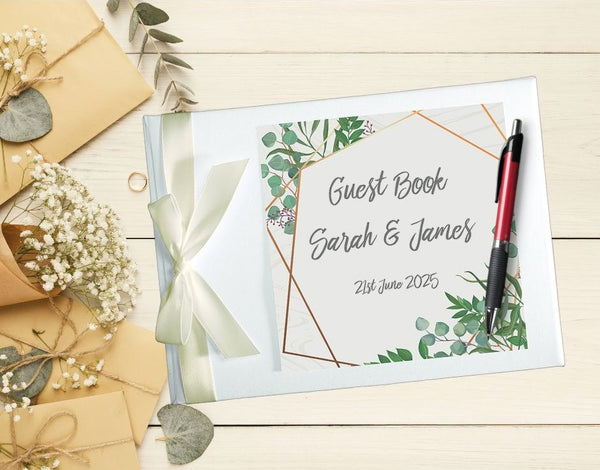 Rosemary Personalised Wedding Guest Book