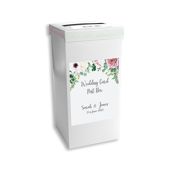 Floral Arch Personalised Wedding Post Box