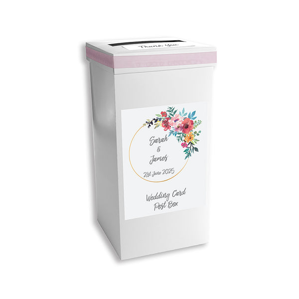 Water Coloured Personalised Post Box