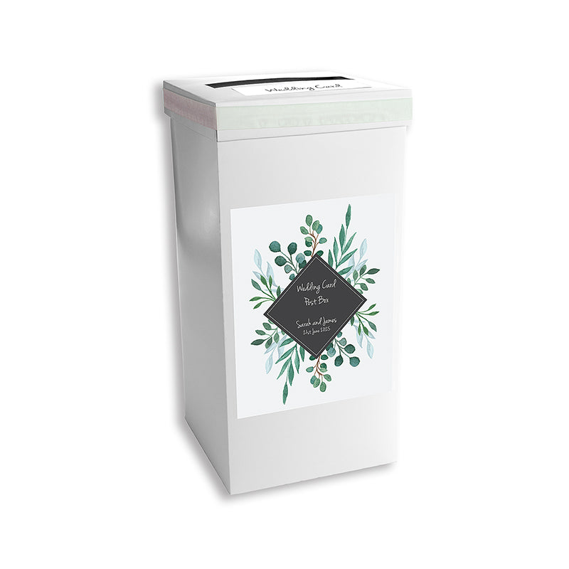 Blushing Sprigs Personalised Wedding Postbox