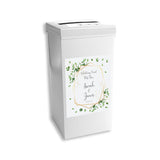 Greenery Geometric Personalised Wedding Postbox