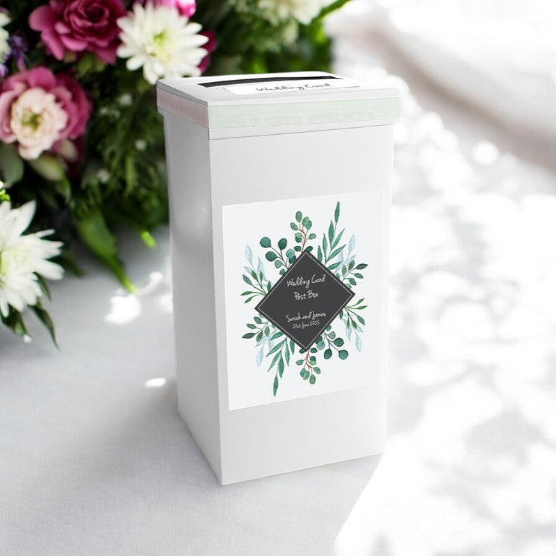Blushing Sprigs Personalised Post Box