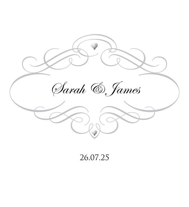 Elegant Personalised Aisle Runner Text