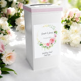 Floral Personalised Wedding Post Box