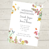 Floral Boho Wedding Day Invitation
