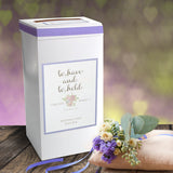 To Have & To Hold Purple Wedding Post Box