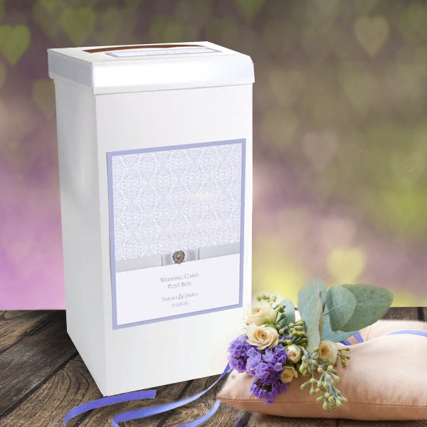Felicity Purple Wedding Postbox