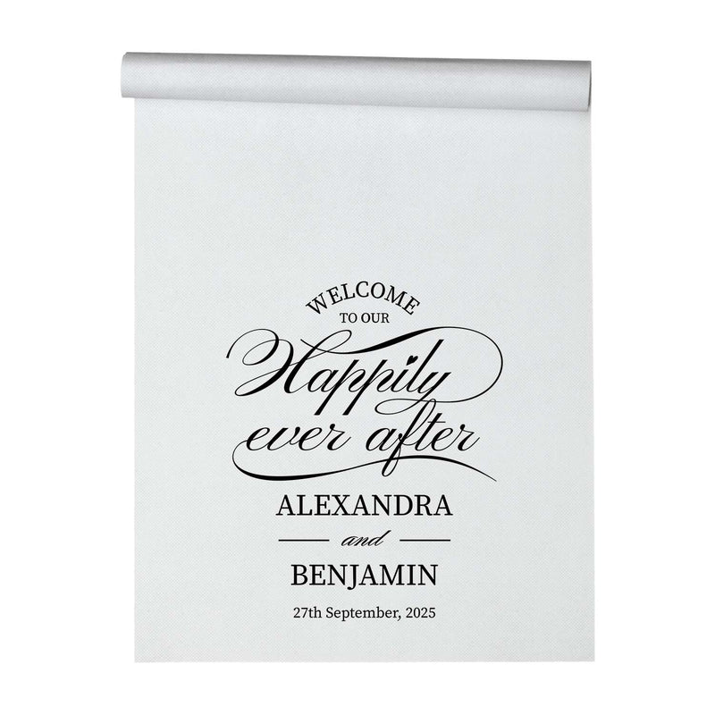Happily Ever After Personalised Aisle Runner