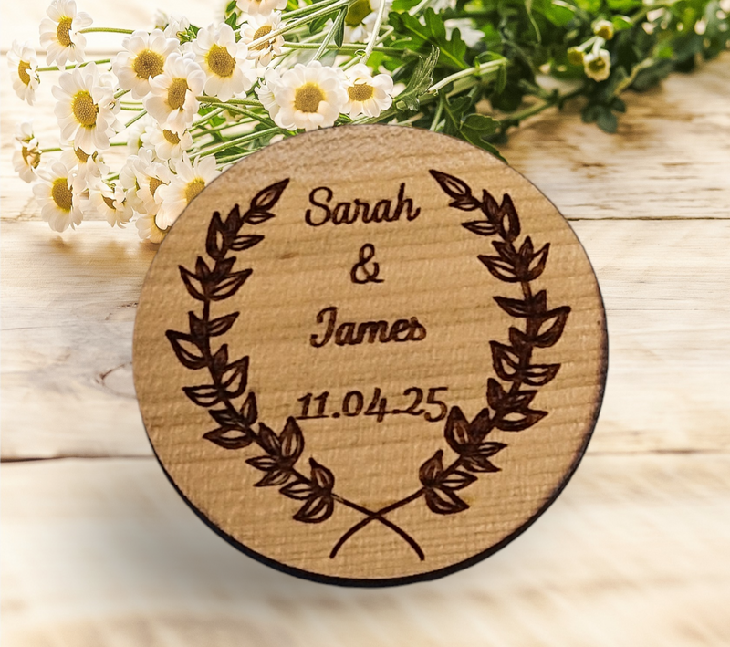 Foliage Save the Date Magnet/Tag