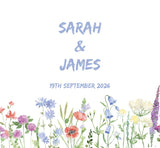 Personalised Wild Spring Flowers Wedding Aisle Runner