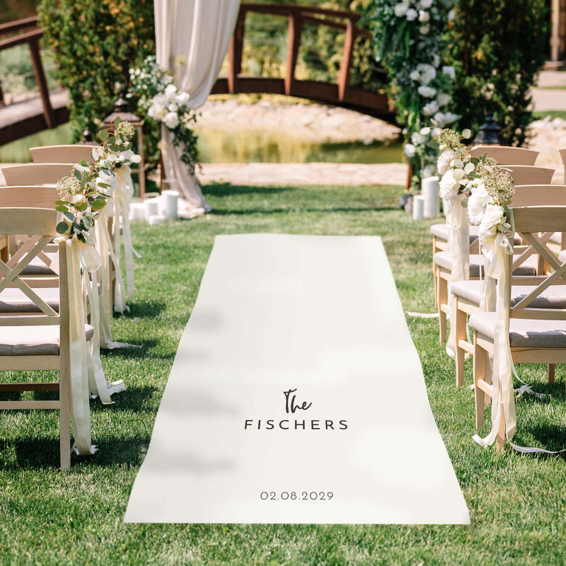 Personalised Last Name Aisle Runner, Suitable for All Occasions, UK Supplier