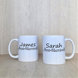 Just Married Personalised Mugs