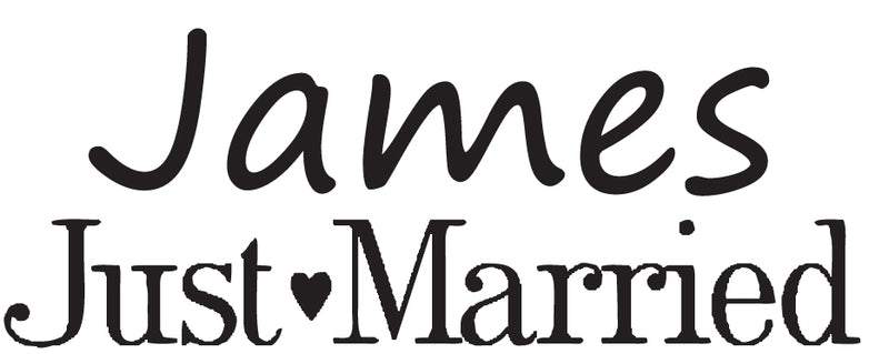 Just Married Personalised Mugs