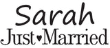 Just Married Personalised Mugs