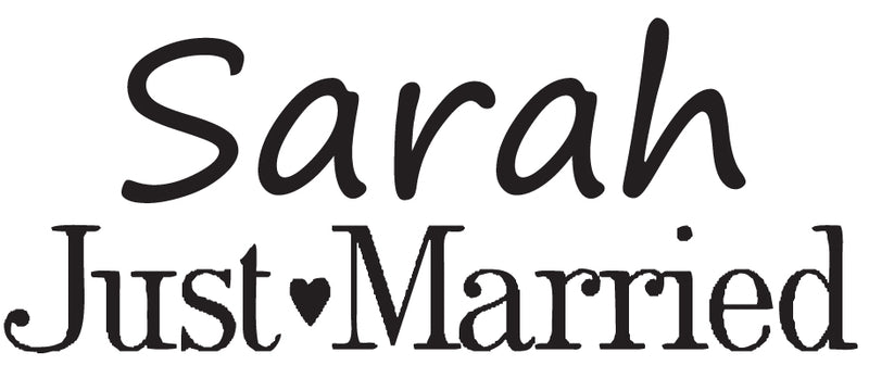 Just Married Personalised Mugs