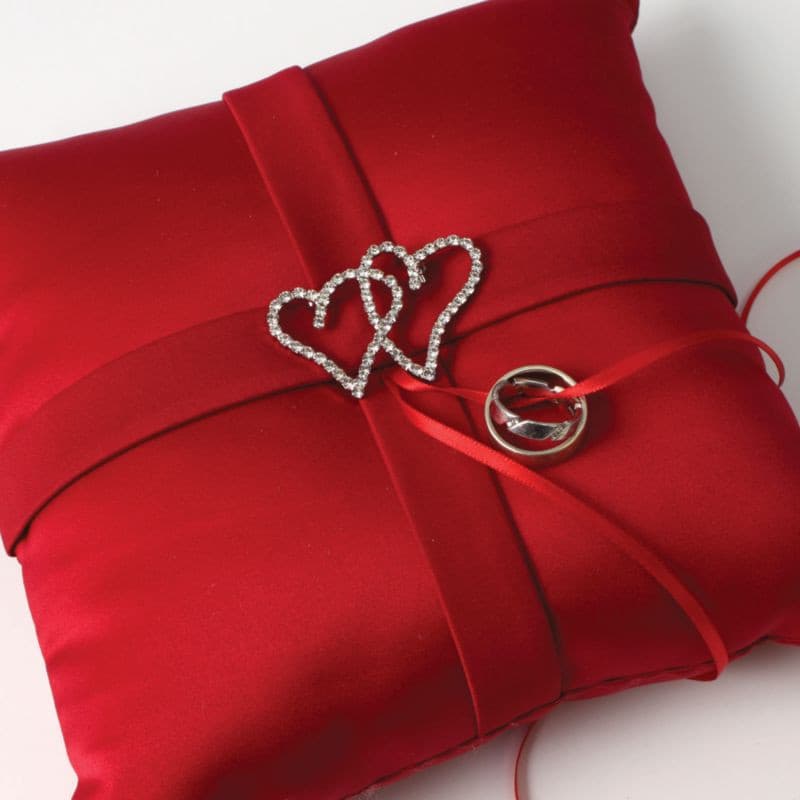 Heart Ring Pillow.