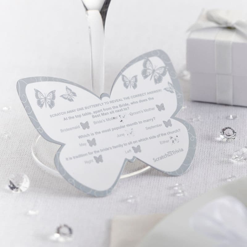 Elegant Butterfly Trivia Cards.