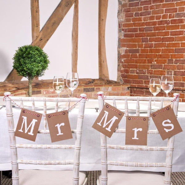 Just My Type Mr & Mrs Chair Bunting.