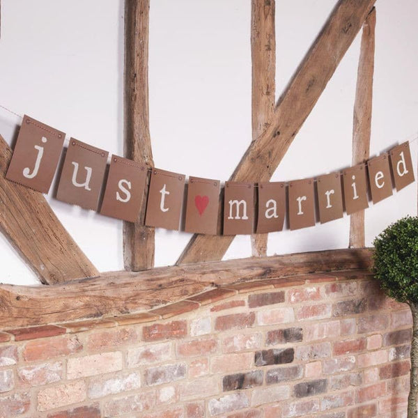 Just My Type Just Married Bunting.