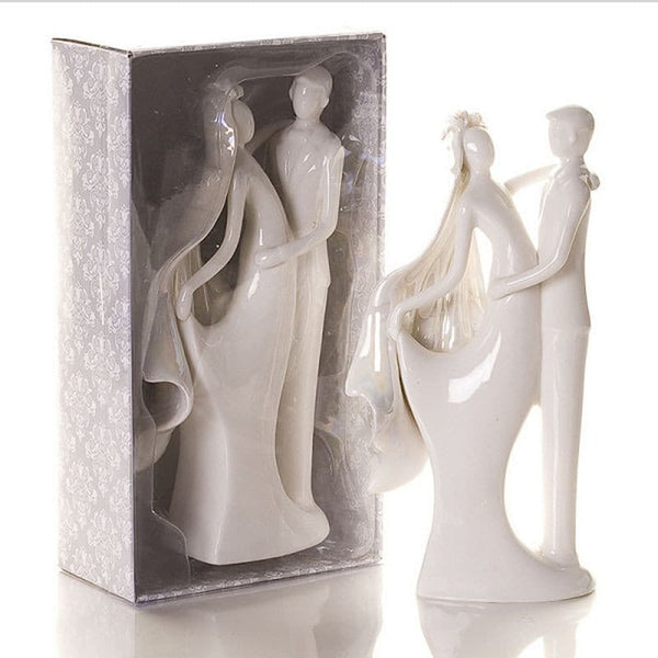 Porcelain Bride and Groom Cake Topper.