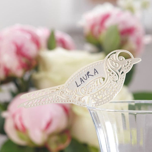 Bird Shaped Place Cards.