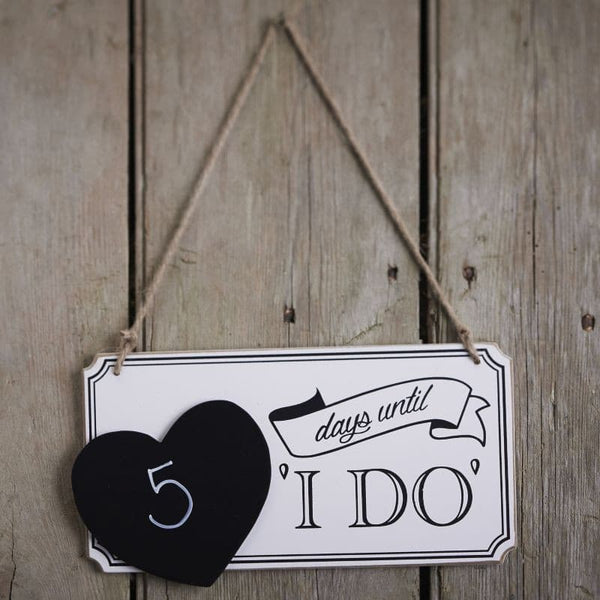 Wooden Countdown Chalkboard Sign - Vintage Affair.